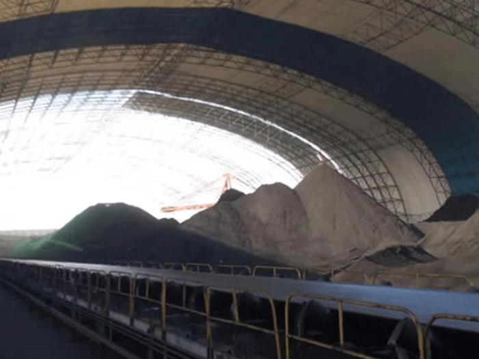 崇左煤棚料仓网架